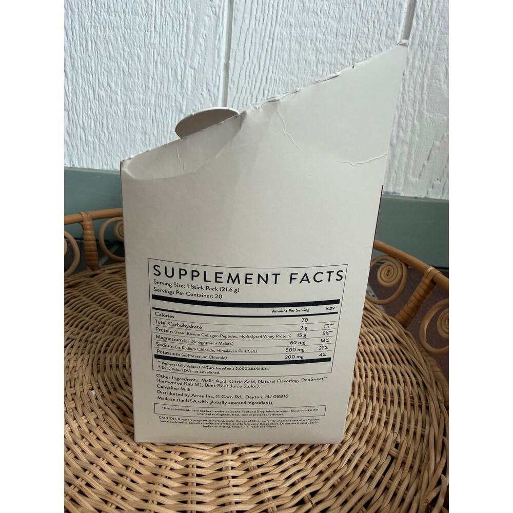 NIB Arrae Clear Protein+ in Raspberry 20 Packets - Picture 4 of 6